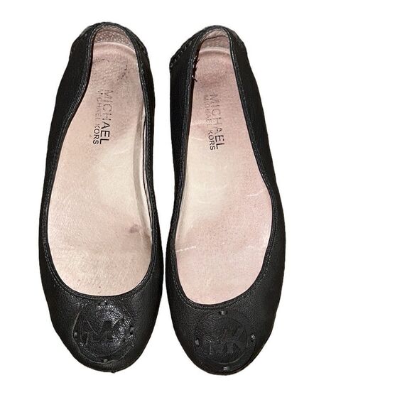 Michael Michael Kors Gray Leather Flat Shoes Size 6 M - Picture 2 of 5